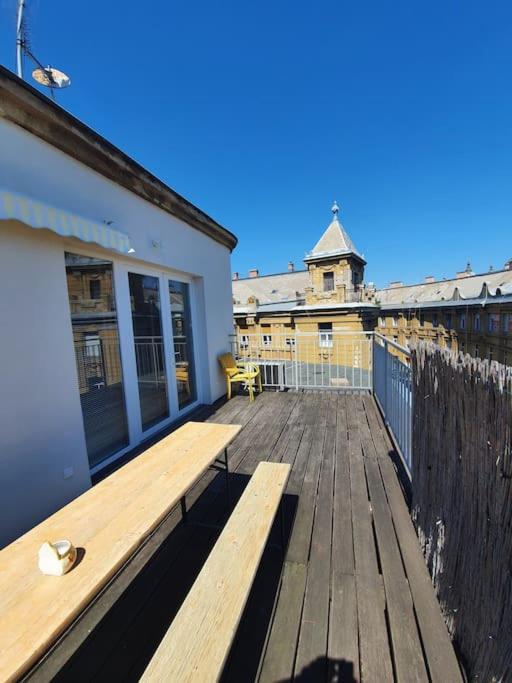 Beauty On The Rooftop With Ac And Rooftop Terrace Budapešť Exteriér fotografie